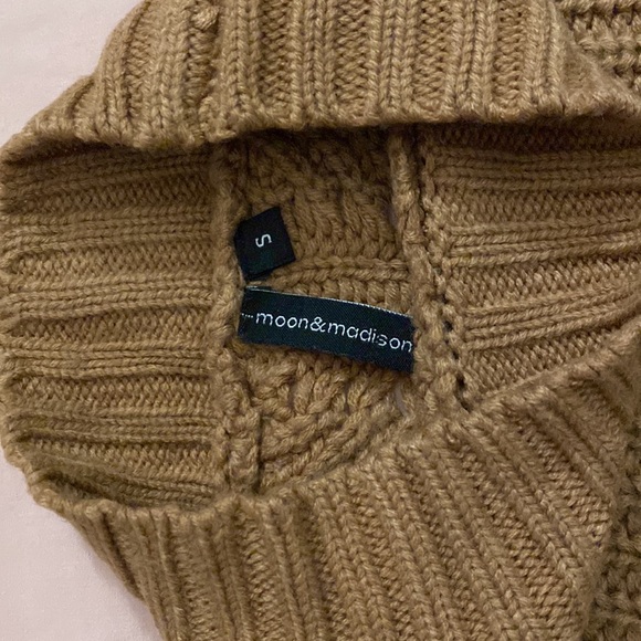 Mock Light Brown Sweater - Picture 2 of 3